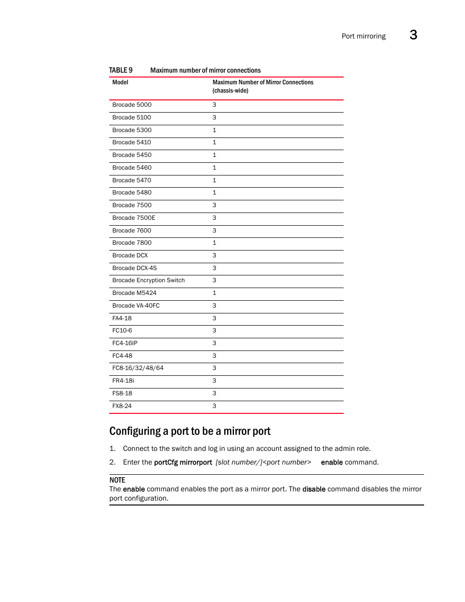 Configuring a port to be a mirror port | Dell POWEREDGE M1000E User Manual | Page 57 / 130