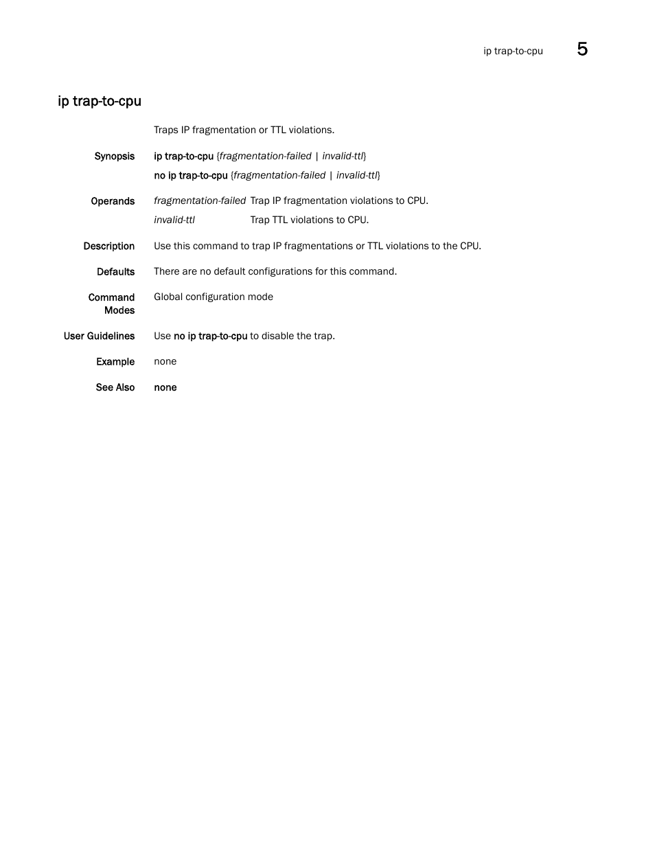 Ip trap-to-cpu | Dell POWEREDGE M1000E User Manual | Page 103 / 302