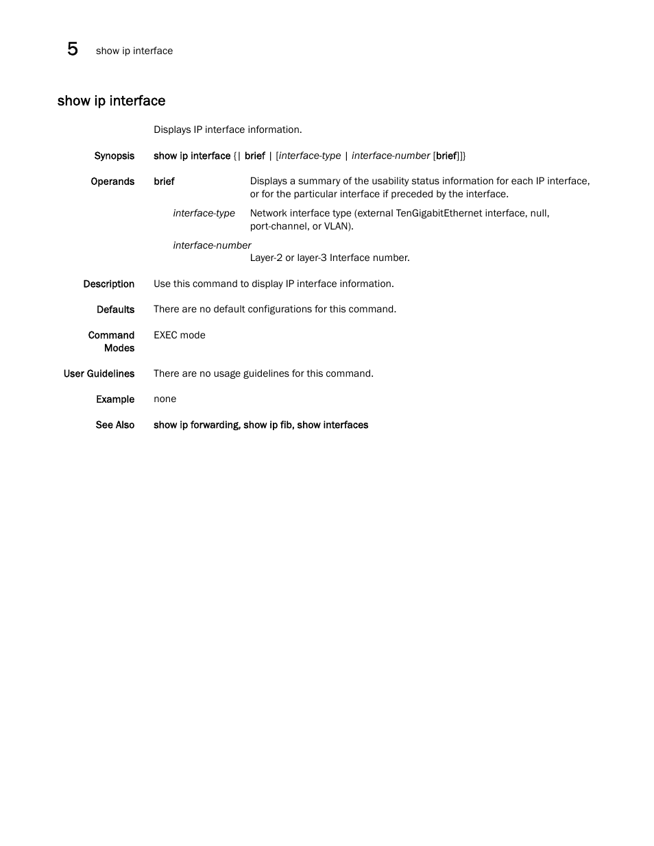 Show ip interface | Dell POWEREDGE M1000E User Manual | Page 108 / 302