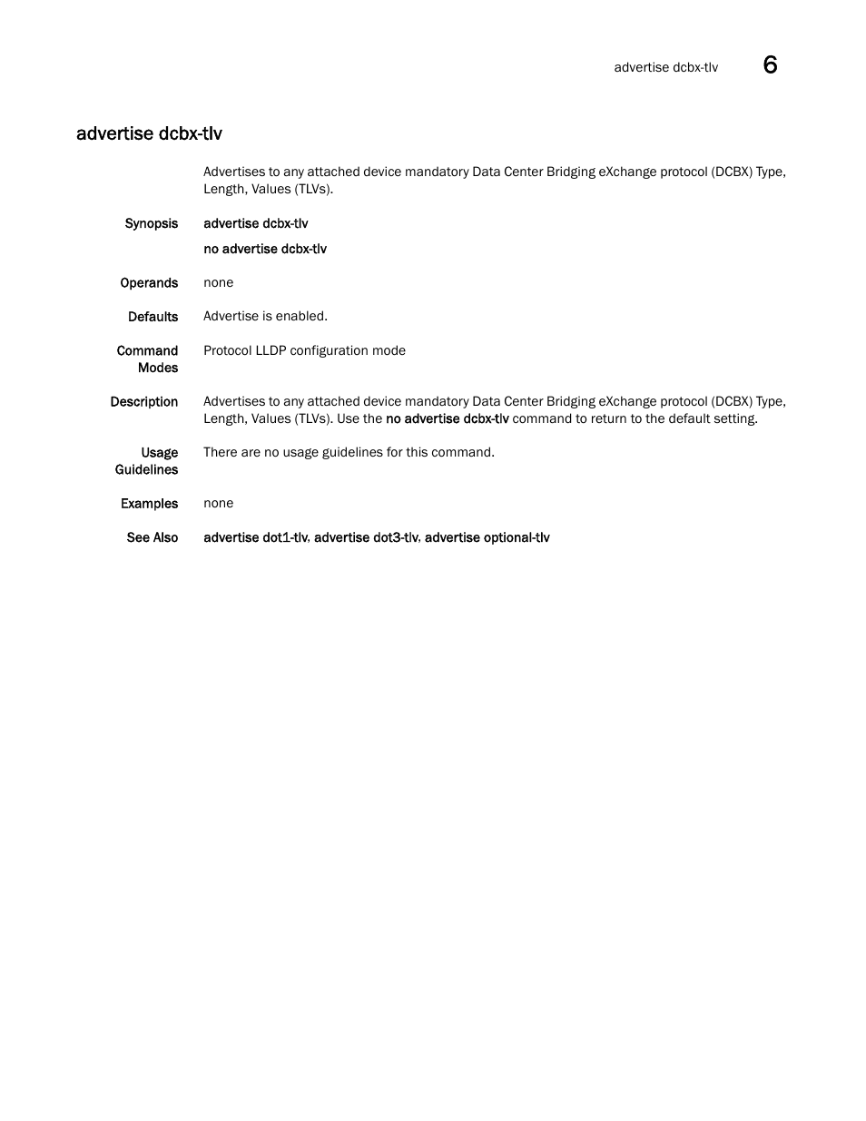 Advertise dcbx-tlv | Dell POWEREDGE M1000E User Manual | Page 113 / 302