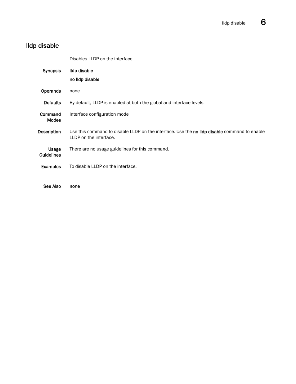 Lldp disable | Dell POWEREDGE M1000E User Manual | Page 123 / 302