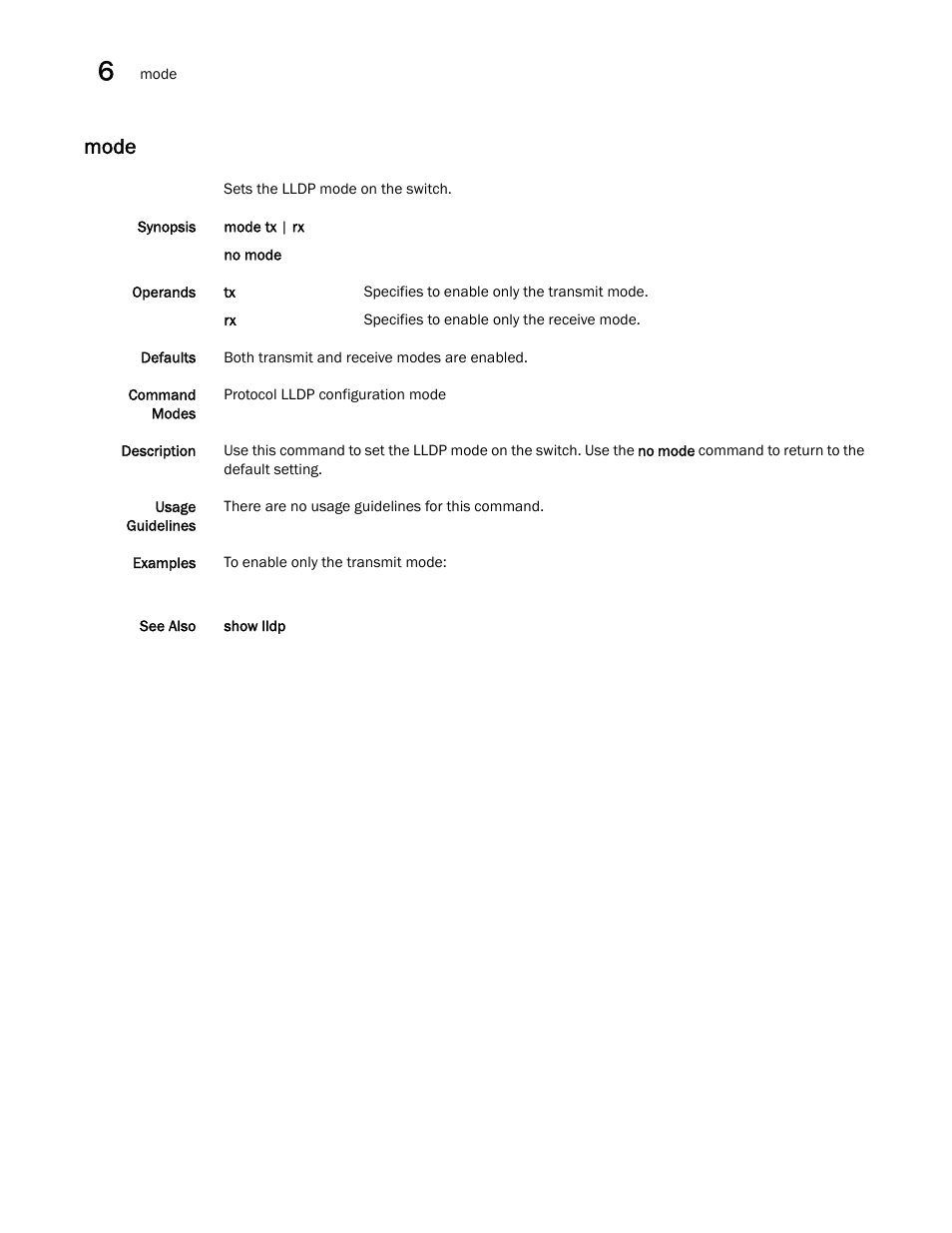 Mode | Dell POWEREDGE M1000E User Manual | Page 126 / 302