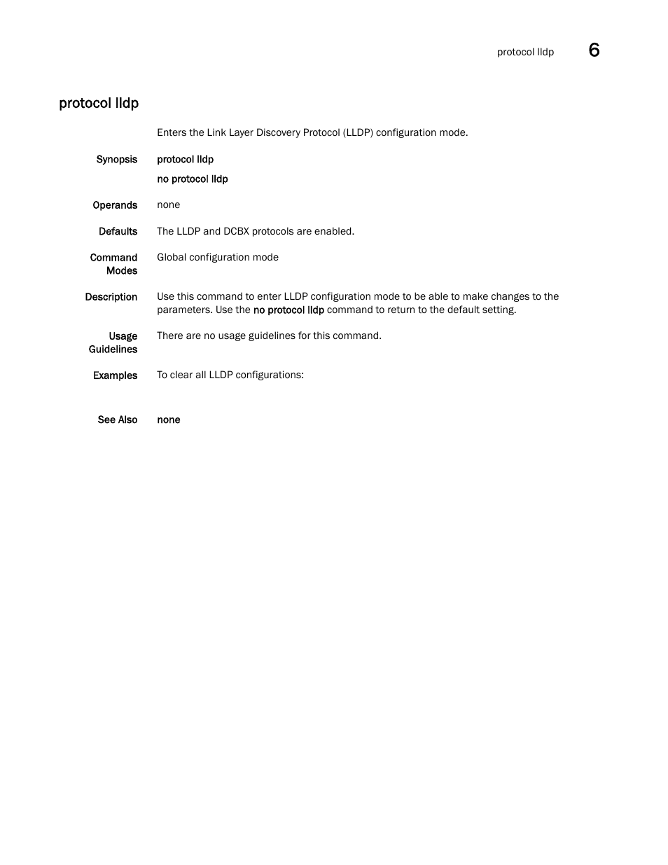Protocol lldp | Dell POWEREDGE M1000E User Manual | Page 129 / 302
