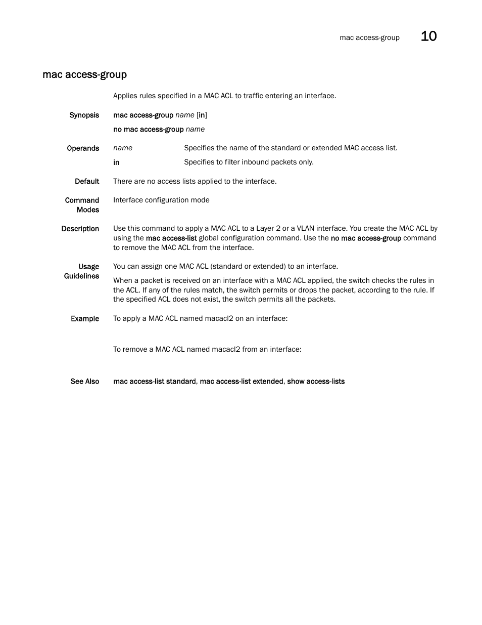Mac access-group | Dell POWEREDGE M1000E User Manual | Page 163 / 302