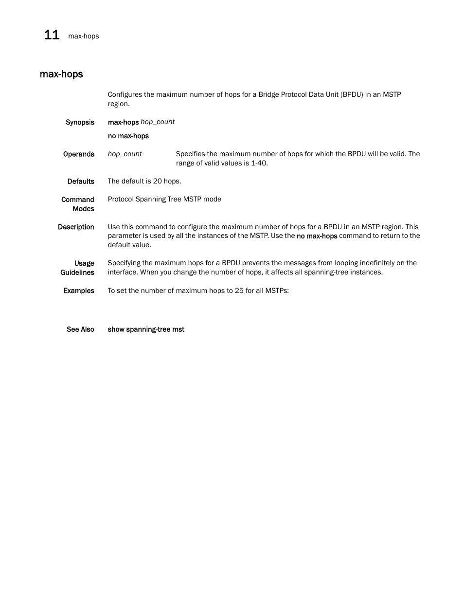 Max-hops | Dell POWEREDGE M1000E User Manual | Page 184 / 302