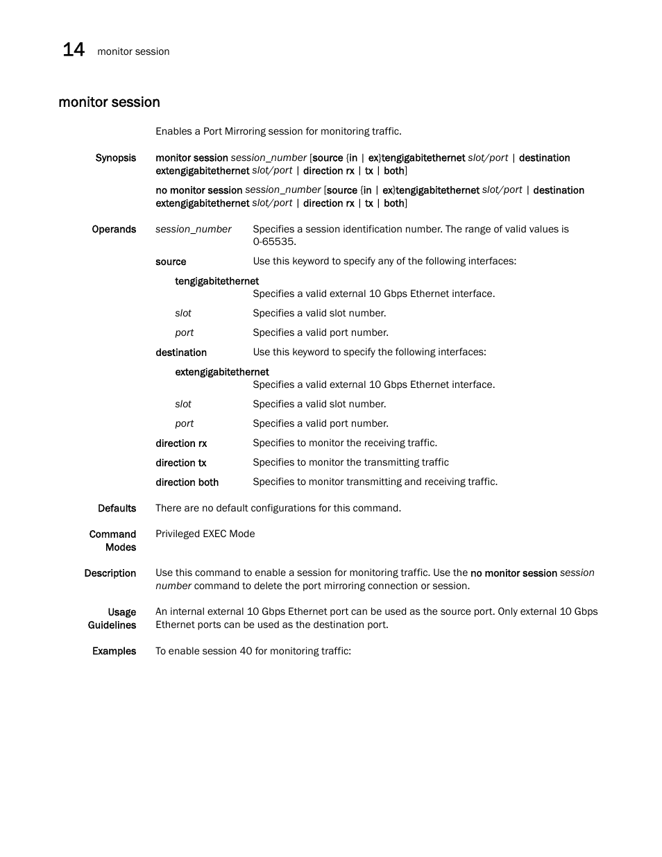 Monitor session | Dell POWEREDGE M1000E User Manual | Page 244 / 302