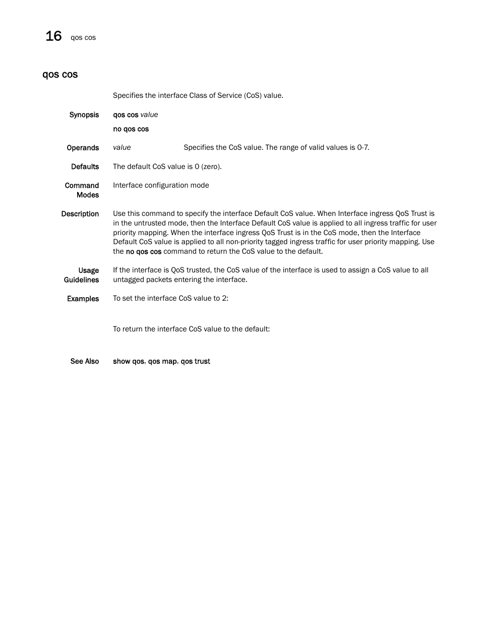 Qos cos | Dell POWEREDGE M1000E User Manual | Page 260 / 302