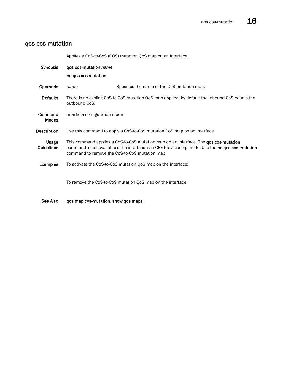 Qos cos-mutation | Dell POWEREDGE M1000E User Manual | Page 261 / 302