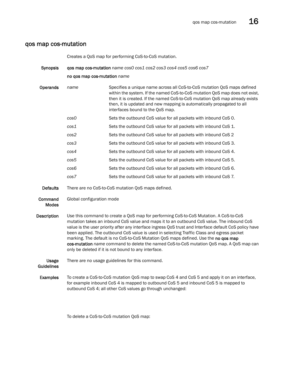 Qos map cos-mutation | Dell POWEREDGE M1000E User Manual | Page 263 / 302