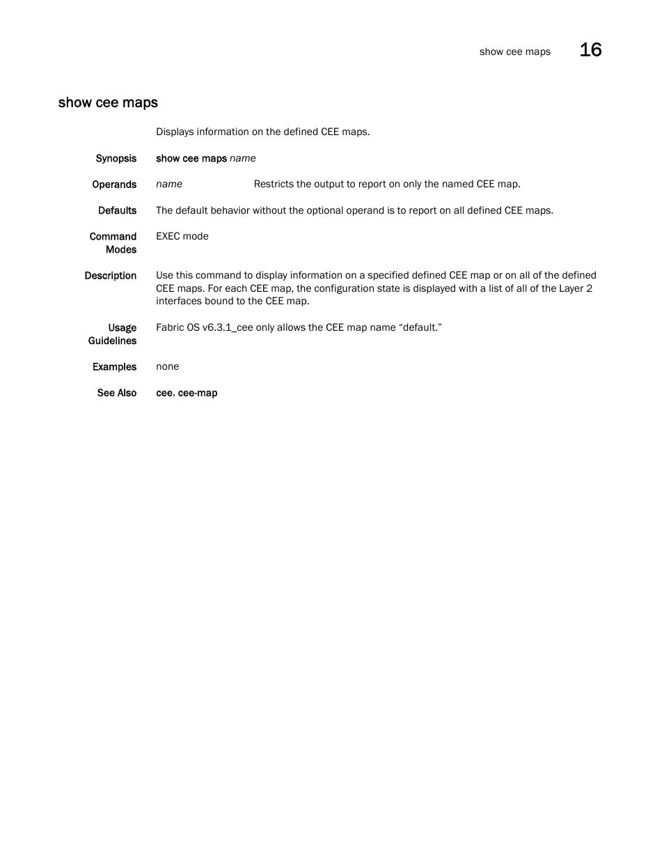 Show cee maps | Dell POWEREDGE M1000E User Manual | Page 273 / 302