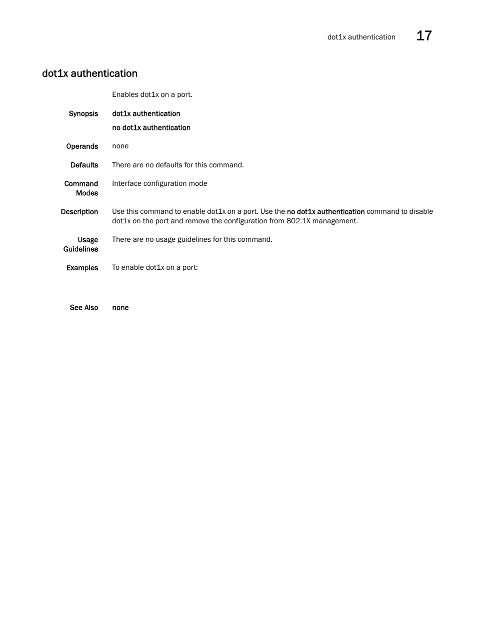 Dot1x authentication | Dell POWEREDGE M1000E User Manual | Page 285 / 302