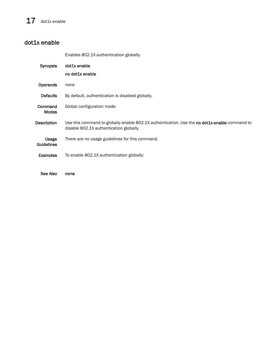 Dot1x enable | Dell POWEREDGE M1000E User Manual | Page 286 / 302