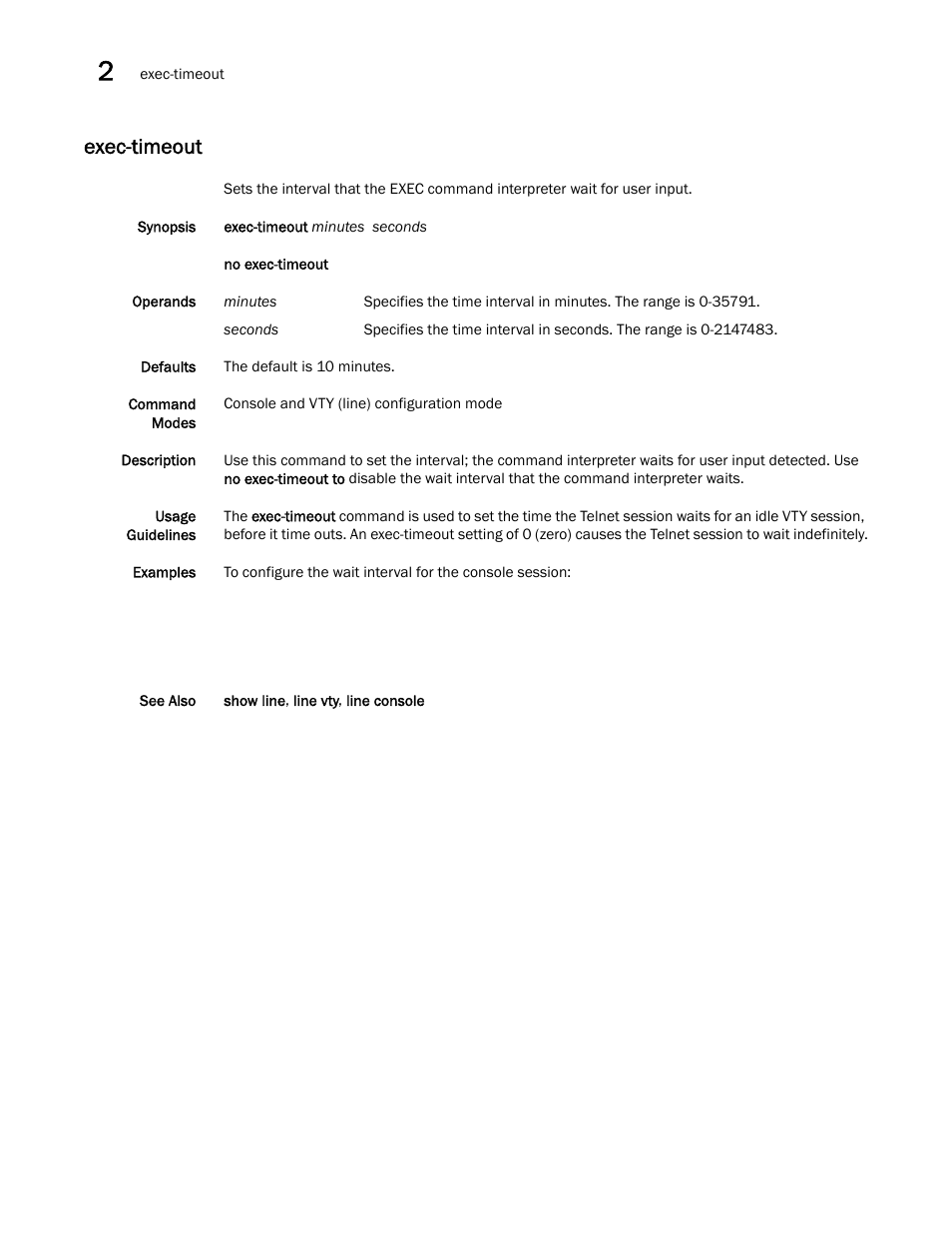 Exec-timeout | Dell POWEREDGE M1000E User Manual | Page 30 / 302