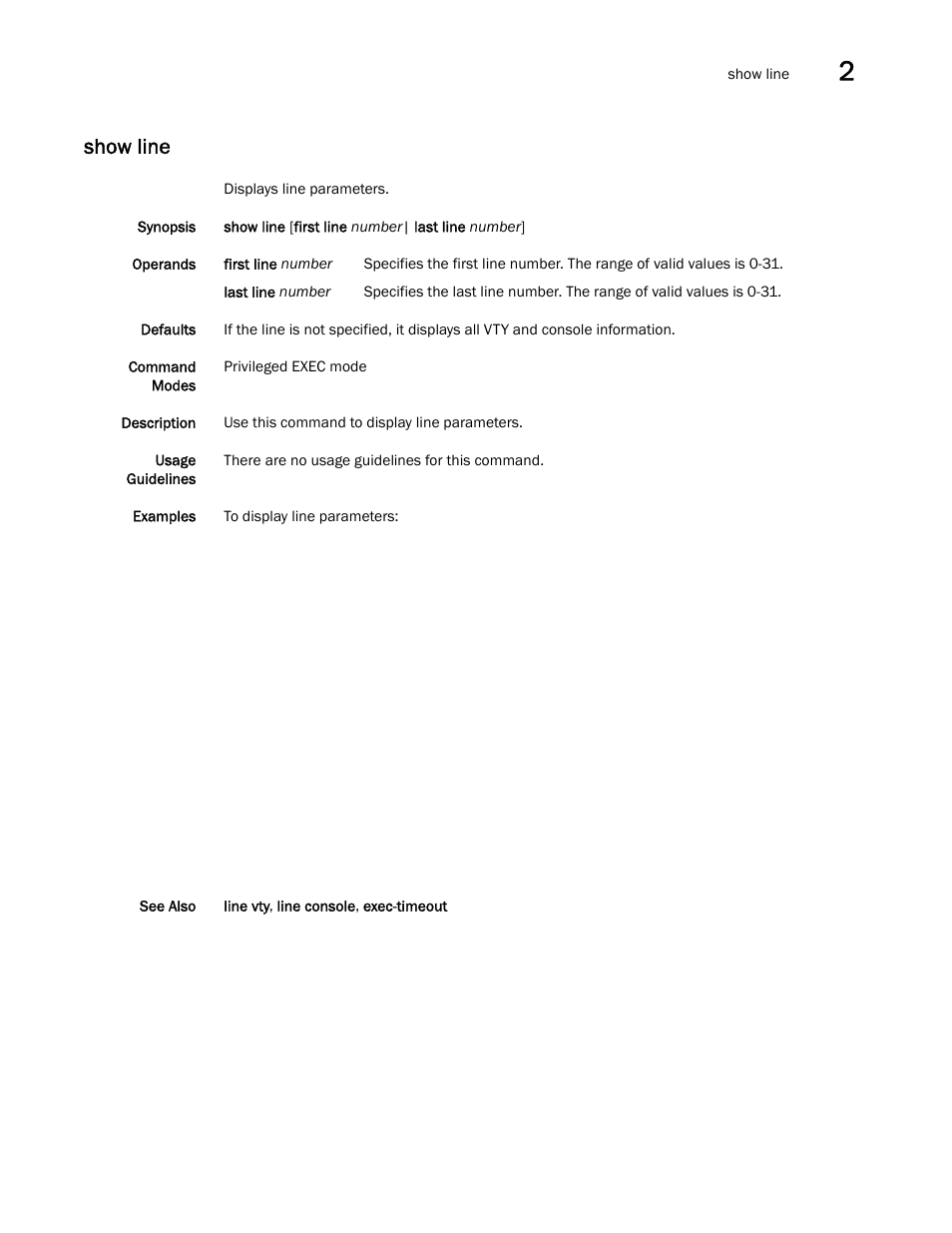 Show line | Dell POWEREDGE M1000E User Manual | Page 45 / 302