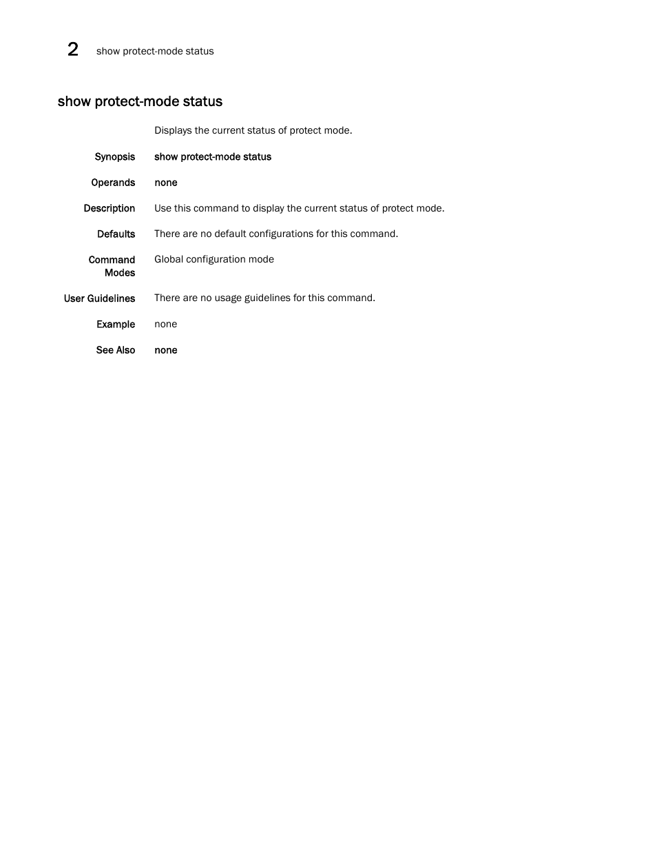 Show protect-mode status | Dell POWEREDGE M1000E User Manual | Page 52 / 302