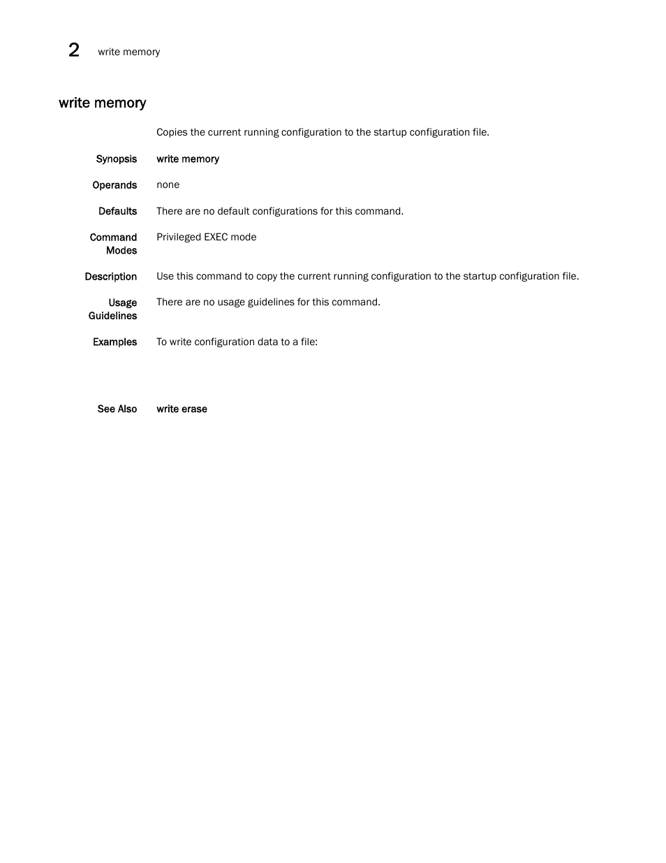 Write memory | Dell POWEREDGE M1000E User Manual | Page 62 / 302