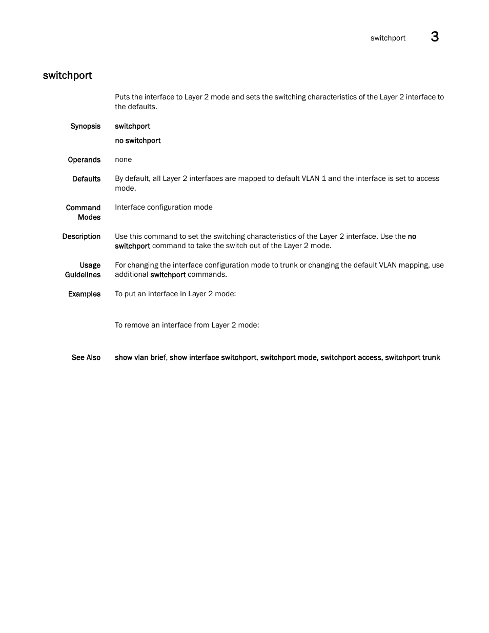 Switchport | Dell POWEREDGE M1000E User Manual | Page 67 / 302