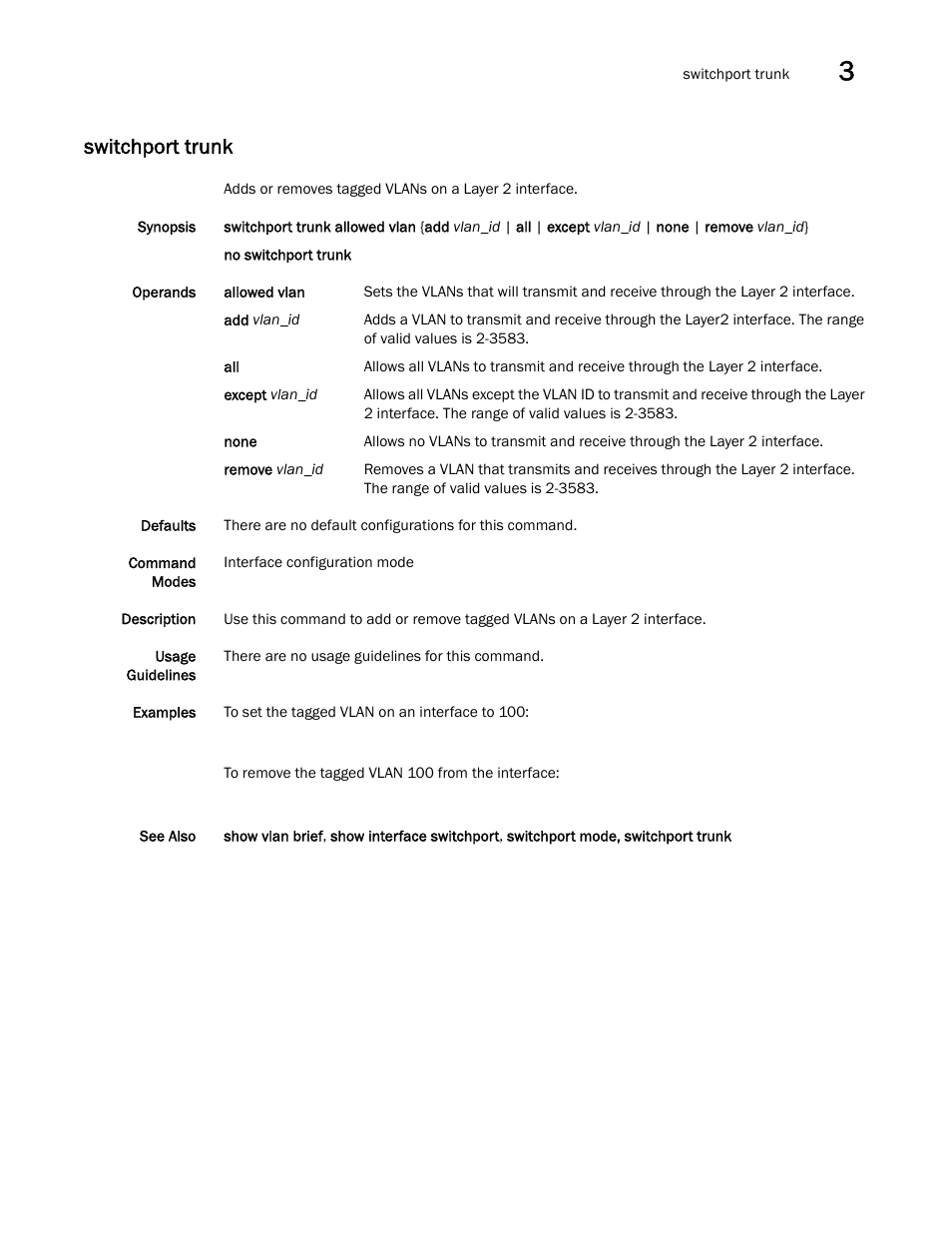 Switchport trunk | Dell POWEREDGE M1000E User Manual | Page 71 / 302
