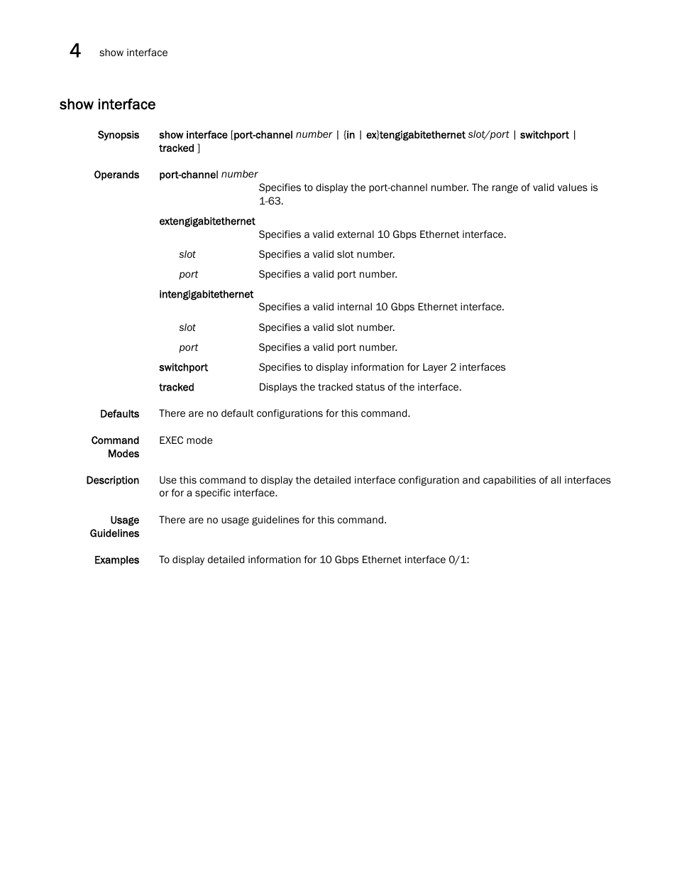 Show interface | Dell POWEREDGE M1000E User Manual | Page 82 / 302