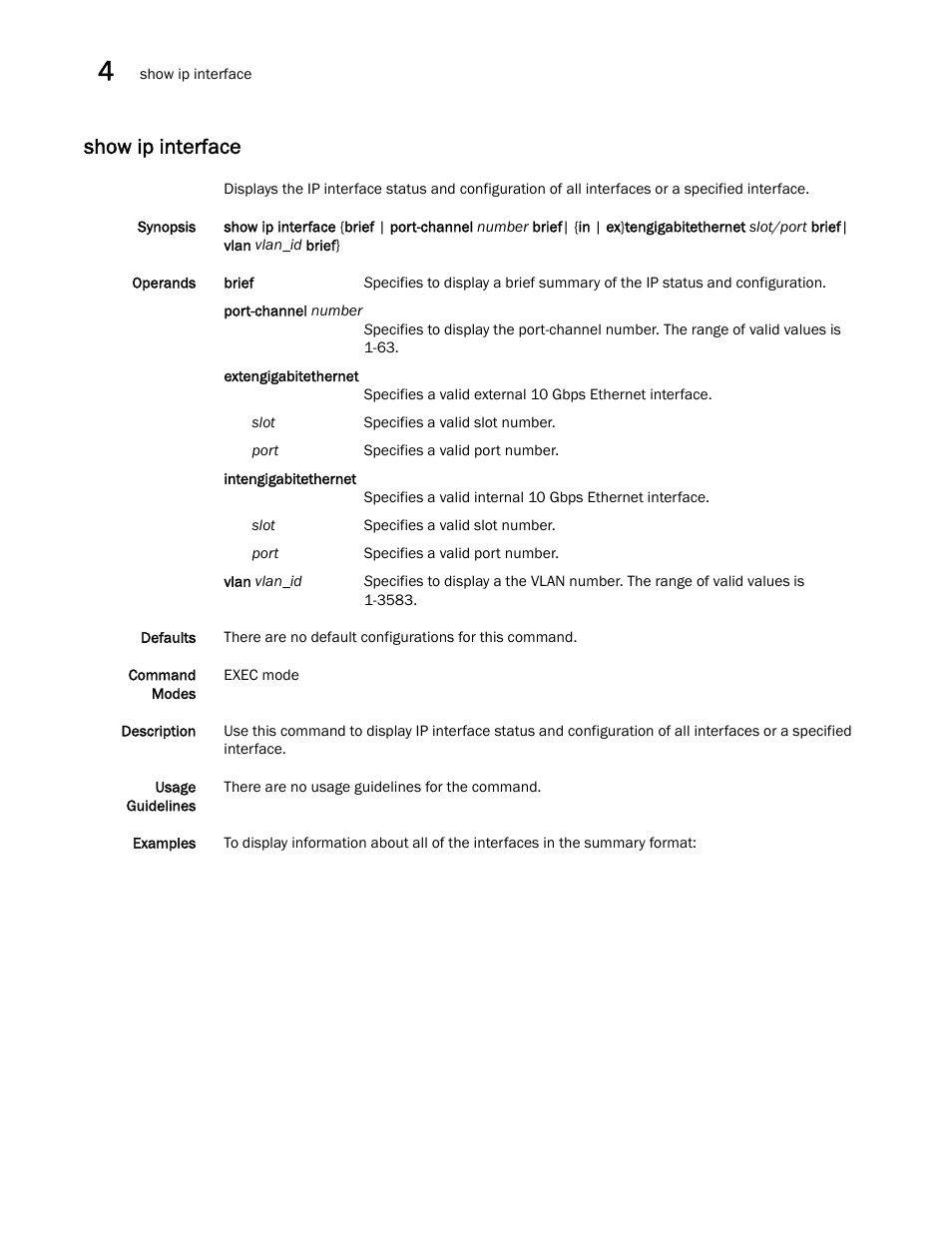 Show ip interface | Dell POWEREDGE M1000E User Manual | Page 84 / 302
