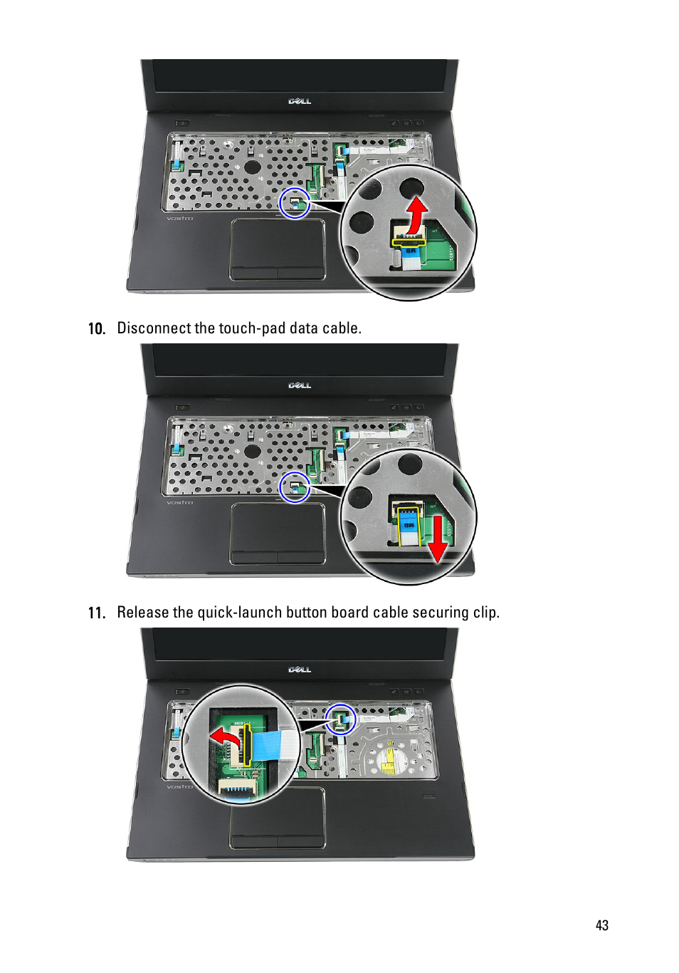 Dell Vostro 3555 (Mid 2011) User Manual | Page 43 / 116