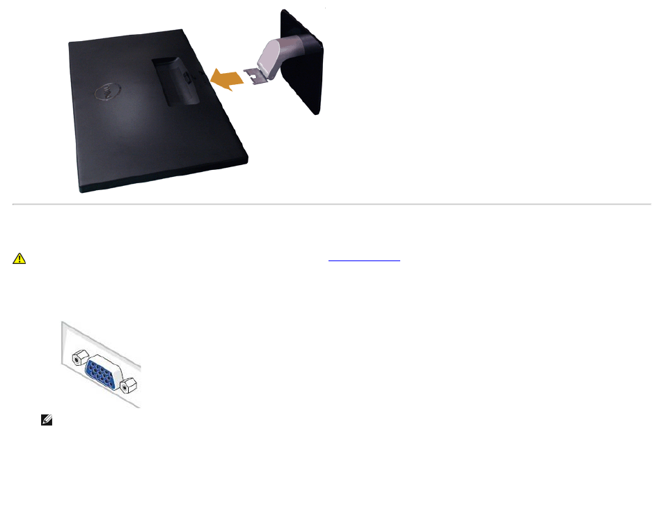 Connecting the monitor, Connecting your monitor | Dell S2440L Monitor User Manual | Page 17 / 46