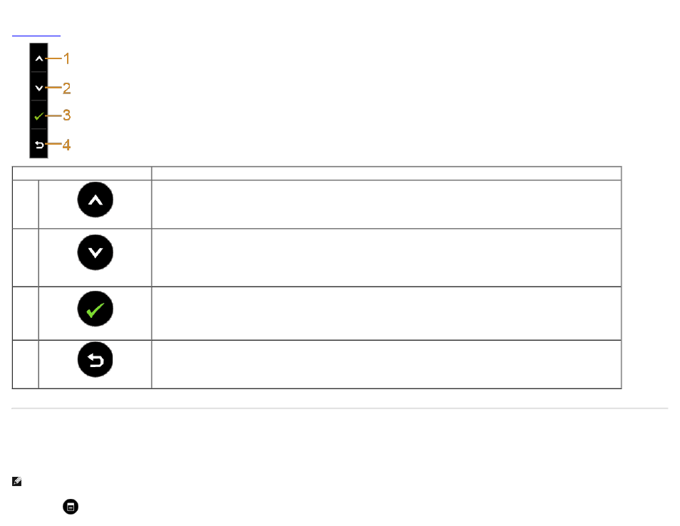 Using the on-screen display (osd) menu, Accessing the menu system | Dell S2440L Monitor User Manual | Page 23 / 46