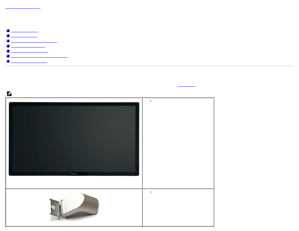 About your monitor, Package contents | Dell S2440L Monitor User Manual | Page 3 / 46