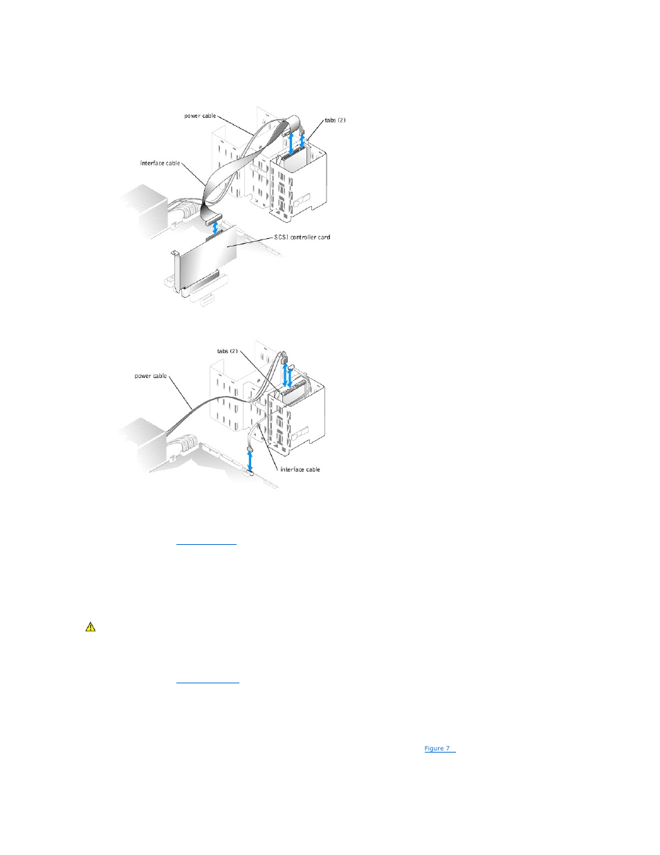 Figure 7, Installing a hard drive | Dell PowerEdge SC 420 User Manual | Page 56 / 70
