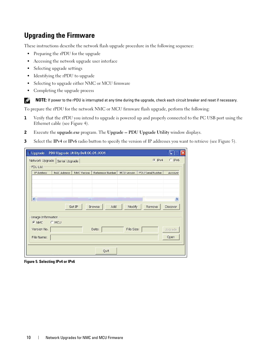 Upgrading the firmware | Dell Metered PDU LCD User Manual | Page 10 / 32