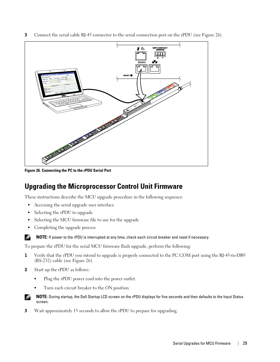 Upgrading the microprocessor control unit firmware | Dell Metered PDU LCD User Manual | Page 29 / 32