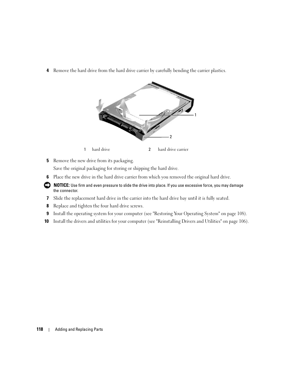 Dell XPS M1210 (MXC062, Mid 2006) User Manual | Page 118 / 192