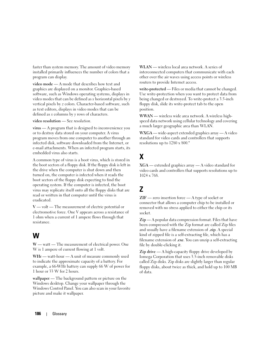 Dell XPS M1210 (MXC062, Mid 2006) User Manual | Page 186 / 192