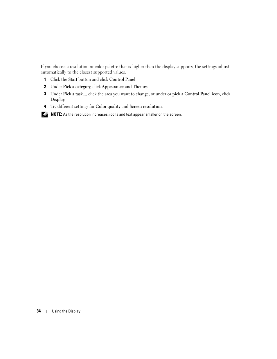 Dell XPS M1210 (MXC062, Mid 2006) User Manual | Page 34 / 192