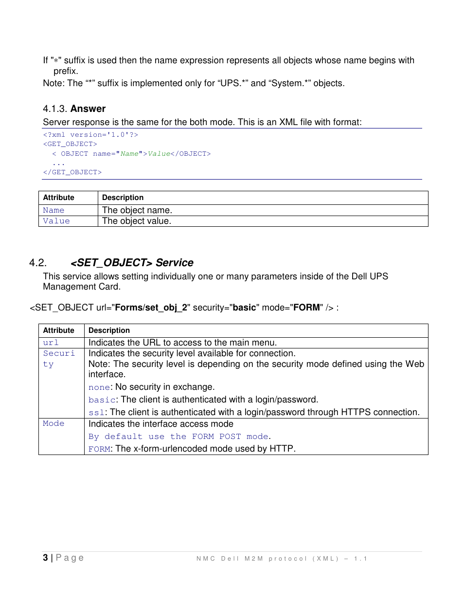 <set_object> service | Dell UPS 4200R User Manual | Page 5 / 13