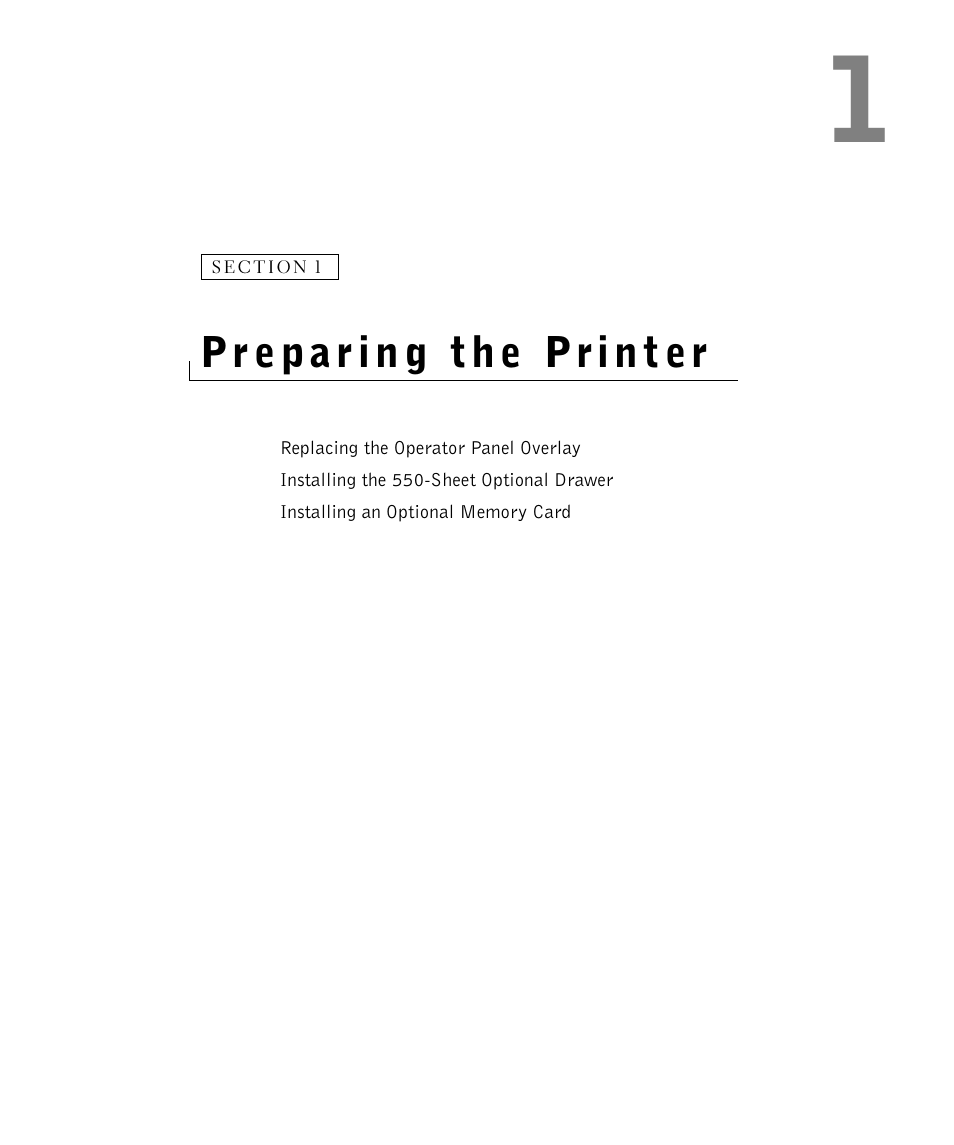 Preparing the printer | Dell 1700/n Mono Laser Printer User Manual | Page 11 / 102
