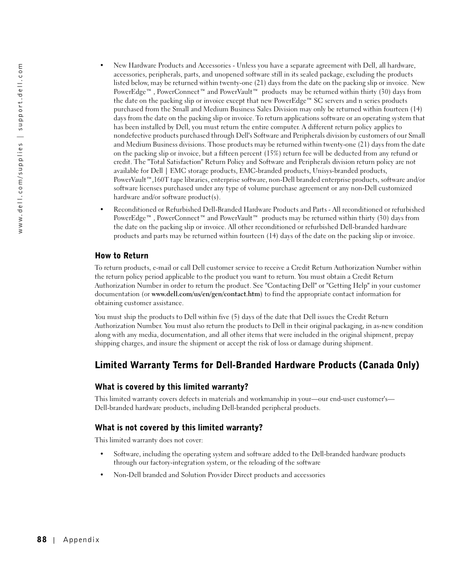 Dell 1700/n Mono Laser Printer User Manual | Page 88 / 102