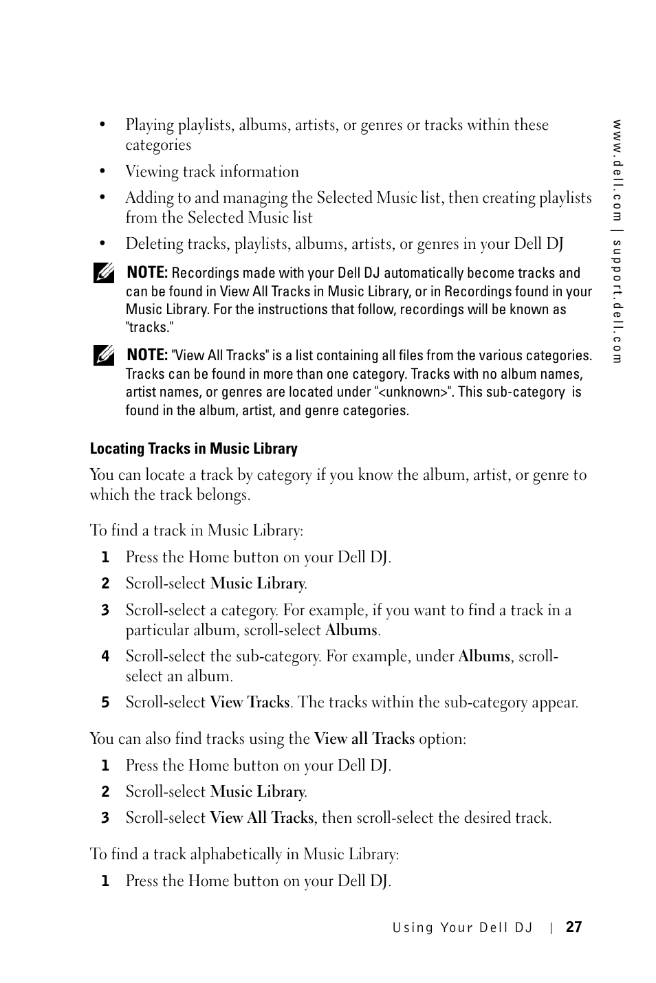 Dell DJ 2 User Manual | Page 27 / 55