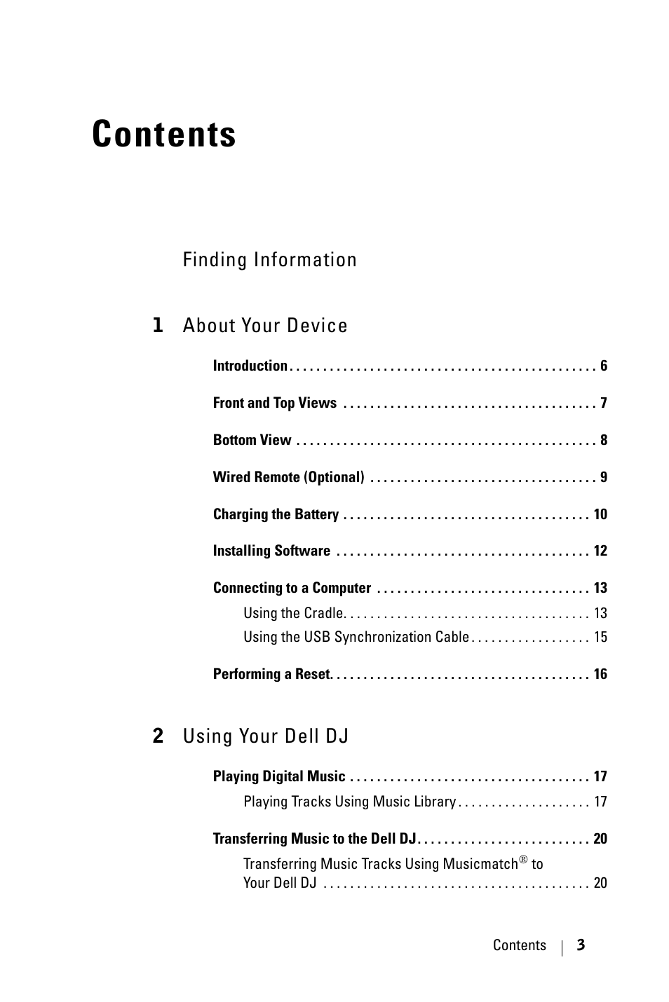 Dell DJ 2 User Manual | Page 3 / 55