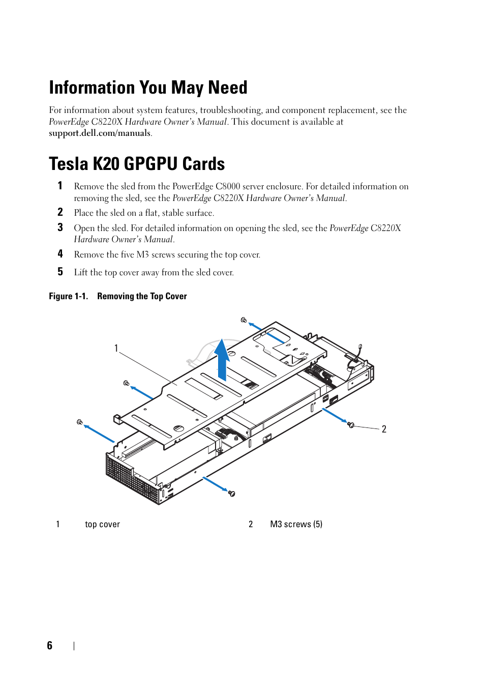 Information you may need, Tesla k20 gpgpu cards | Dell PowerEdge C8000 User Manual | Page 6 / 16