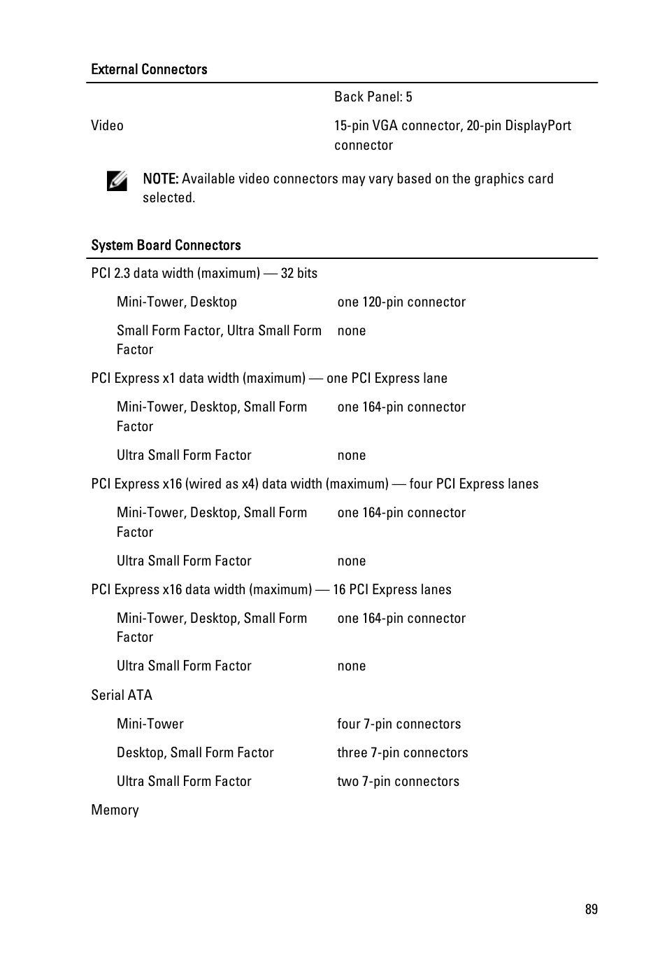 Dell OptiPlex 790 (Early 2011) User Manual | Page 89 / 95