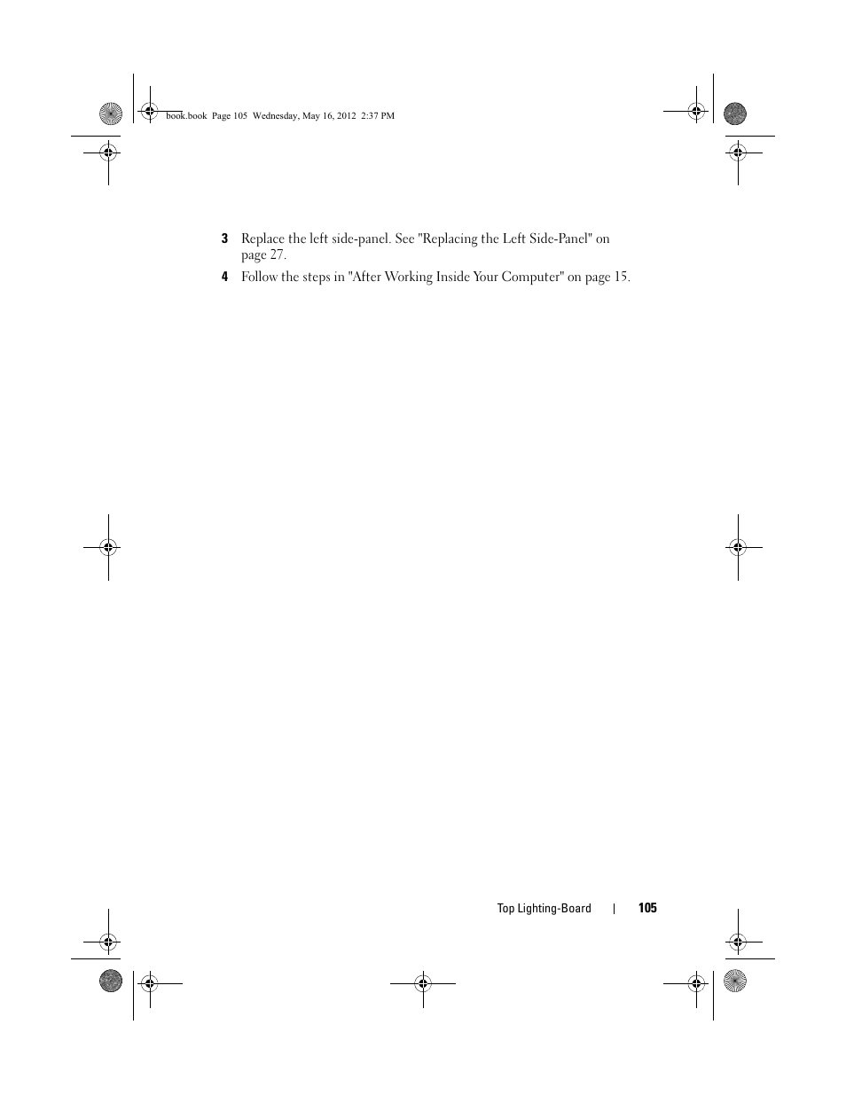 Dell Alienware Aurora R4 (Late 2011) User Manual | Page 105 / 162