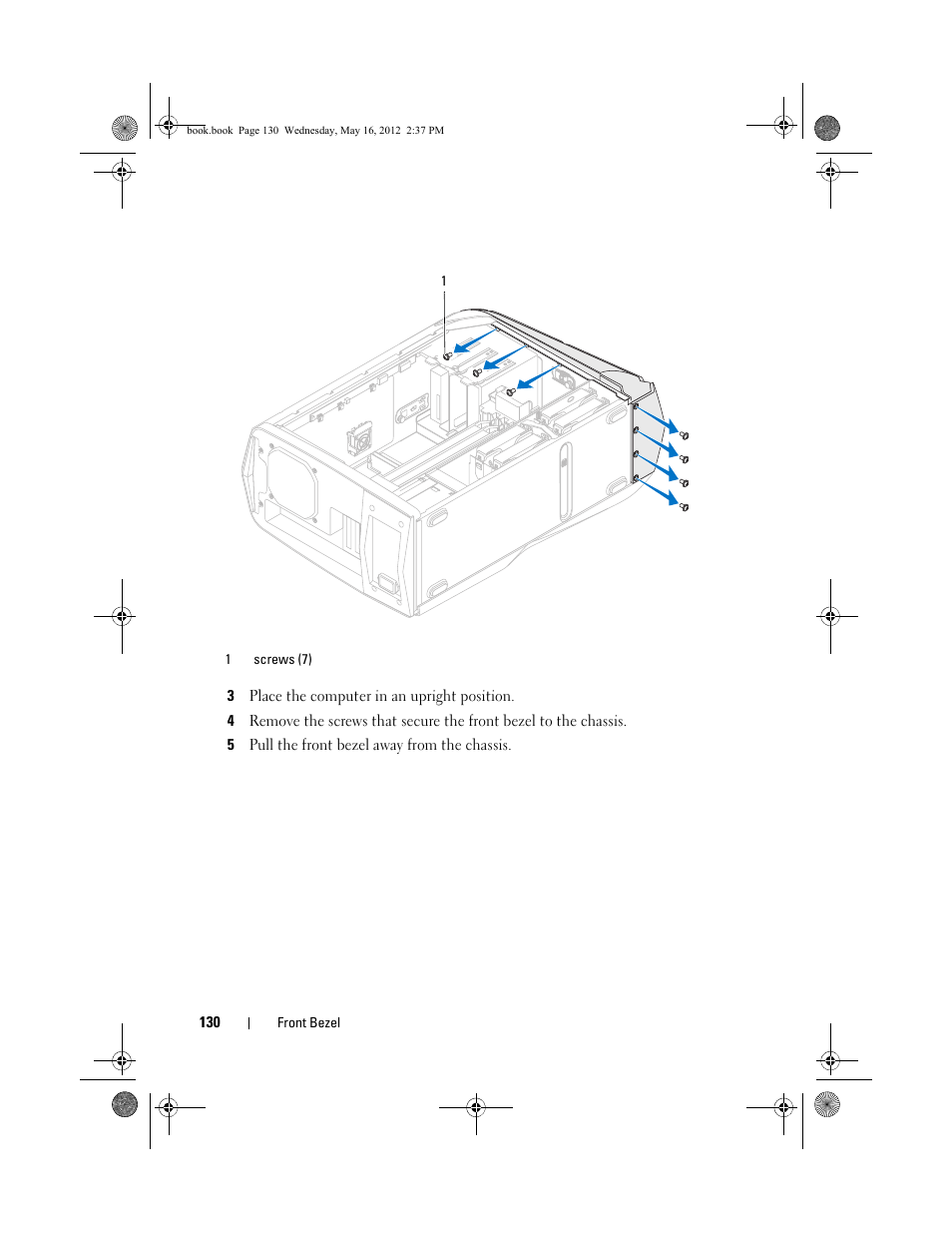 Dell Alienware Aurora R4 (Late 2011) User Manual | Page 130 / 162