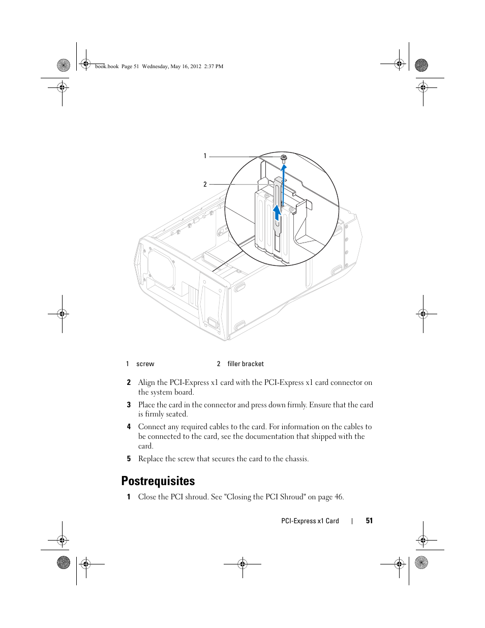 Postrequisites | Dell Alienware Aurora R4 (Late 2011) User Manual | Page 51 / 162