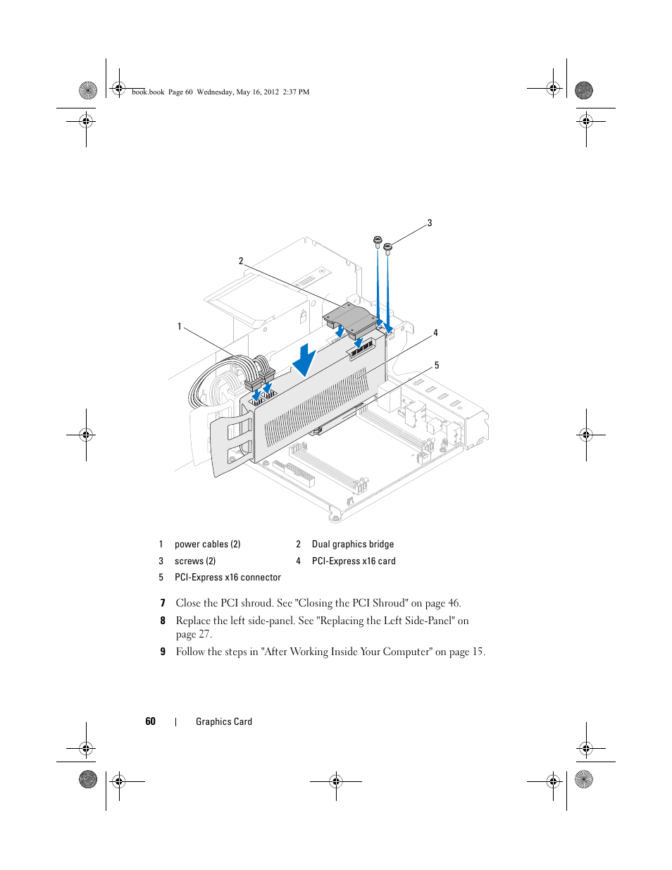 Dell Alienware Aurora R4 (Late 2011) User Manual | Page 60 / 162