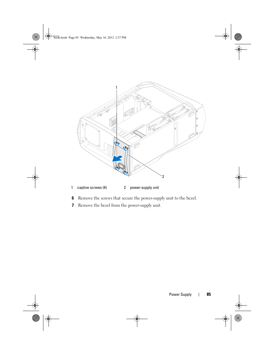 Dell Alienware Aurora R4 (Late 2011) User Manual | Page 85 / 162