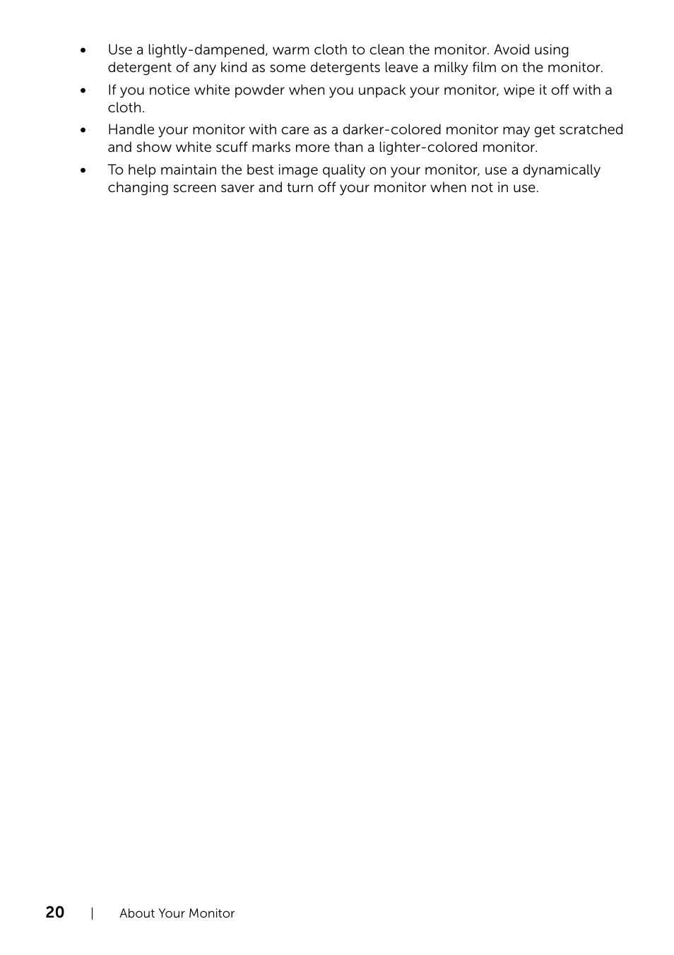 Dell P2214H Monitor User Manual | Page 20 / 54