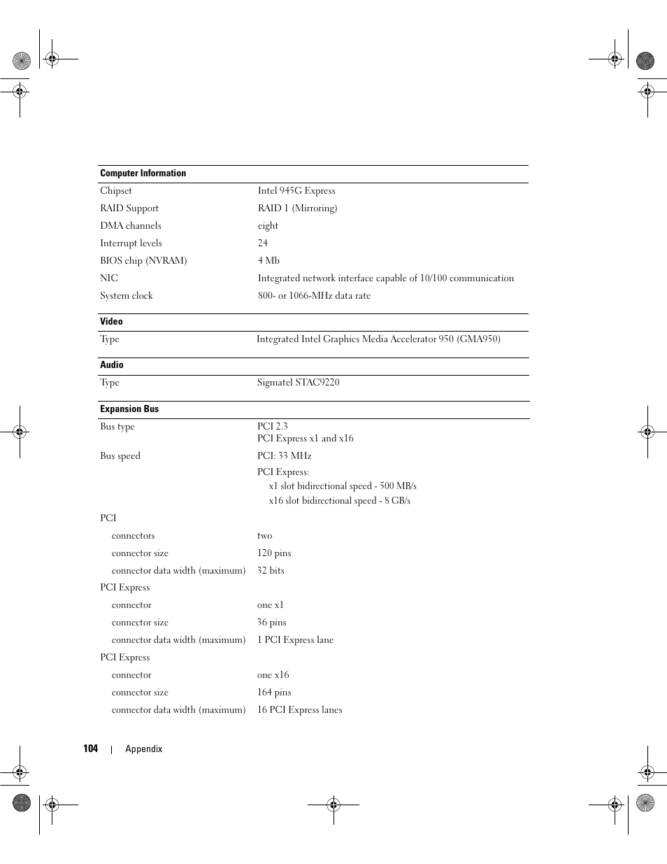 Dell Dimension 5150/E510 User Manual | Page 104 / 142