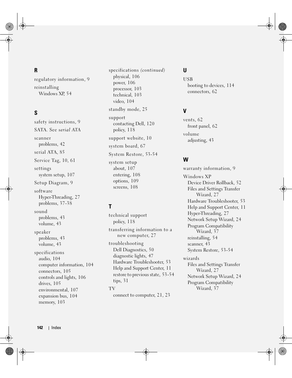 Dell Dimension 5150/E510 User Manual | Page 142 / 142