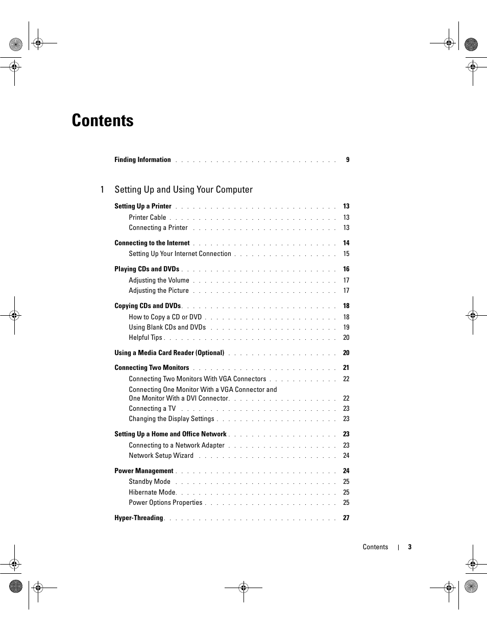 Dell Dimension 5150/E510 User Manual | Page 3 / 142